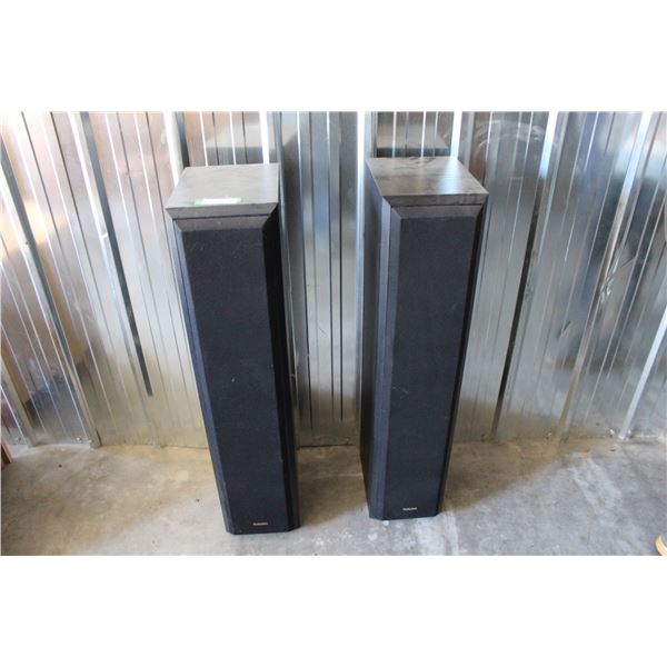 ** (2) Tower Speakers - Untested