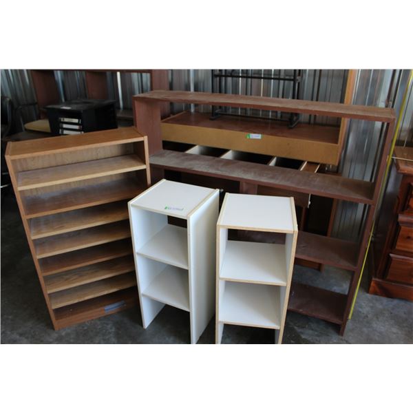 ** (4) Book Stands - Tallest Measures 48" x 9" x 45" Tall