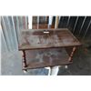 Image 2 : ** End Table, (3) Plastic Tables, Misc.