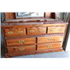 Image 2 : ** 7-Drawer Dresser with Mirror - 60" x 17" x 72" Tall