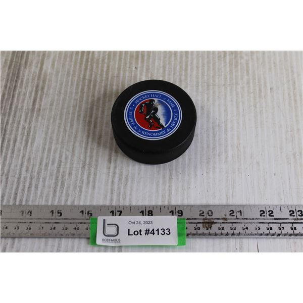 Hockey Hall of Fame Hockey Puck