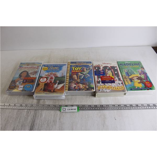 (5) Disney VHS Movies - Sealed