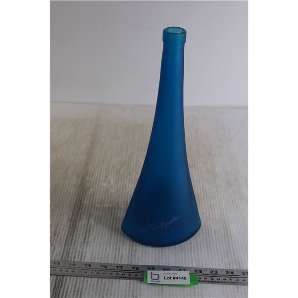 Moselland Avantgarde Decorative Wine Bottle - Turquoise in Colour, Product of Germany