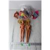 Image 1 : (2) Vintage Barbie Dolls and Clothing