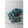 Image 1 : Blue Punch Bowl Set