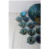 Image 4 : Blue Punch Bowl Set
