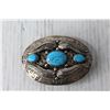 Image 2 : Turquoise and Metal Belt Buckle