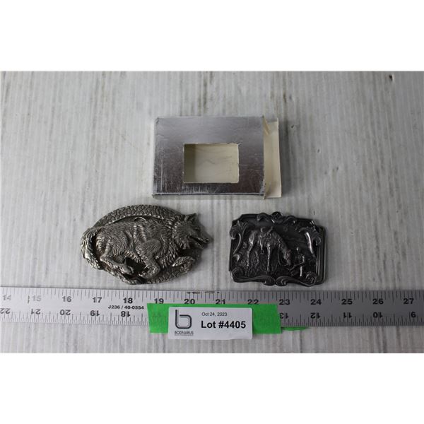 (2) Belt Buckles