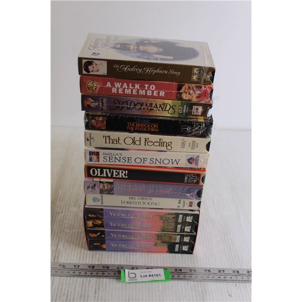 (10) VHS Movies - Sense of Snow, Victoria & Albert, Forever Young