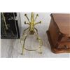 Image 3 : Brass Finish Jewelry Rack - 1990s, 1976 Wooden Jewelry Box
