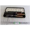 Image 1 : 3-Piece Forged Steel Meat Carving Set - English-Made, Preskase