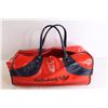 Image 5 : Red and Navy Blue Adidas Bag - 1970s