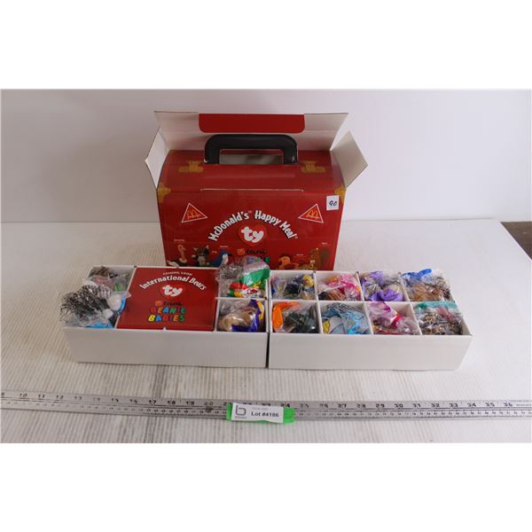 McDonald's Happy Meal Ty Teenie Beanie Babies with Original Box - 1999 Series, Unopened, No Internat