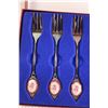 Image 2 : (3) Butter Knives - Crown Sheffield England, (6) Decorative Forks - Made in Japan