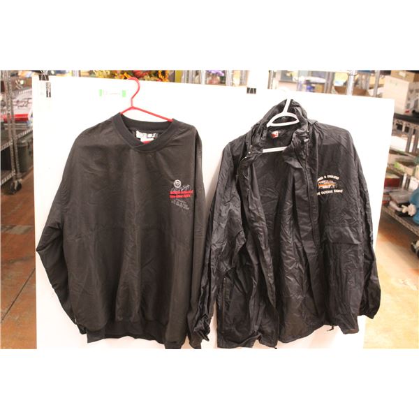 *(2) Black Jackets - Sizes L, XL