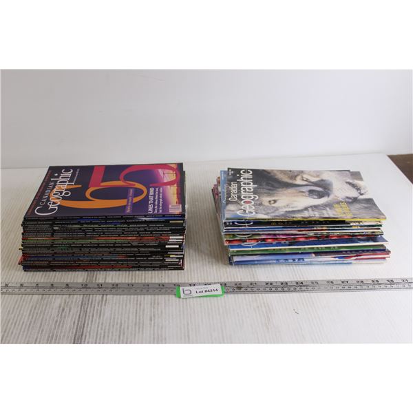 (30+) Canadian Geographic Magazines - 1992-1999