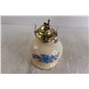 Image 4 : Decorative Vintage Kerosene Lamp - Glass and Brass Finish, Vintage Kerosene Lamp - Ceramic Base