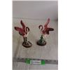 Image 1 : (2) Maddux of California Flamingo Potteries - (1) is Chipped