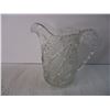 Image 2 : (2) Pieces of Cut Glass- Pitcher and Crocodile