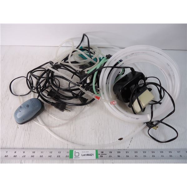 Lot of Aquarium Pumps and Hoses