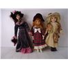Image 2 : (3) Vintage Porcelain Dolls-approx. 18" Tall