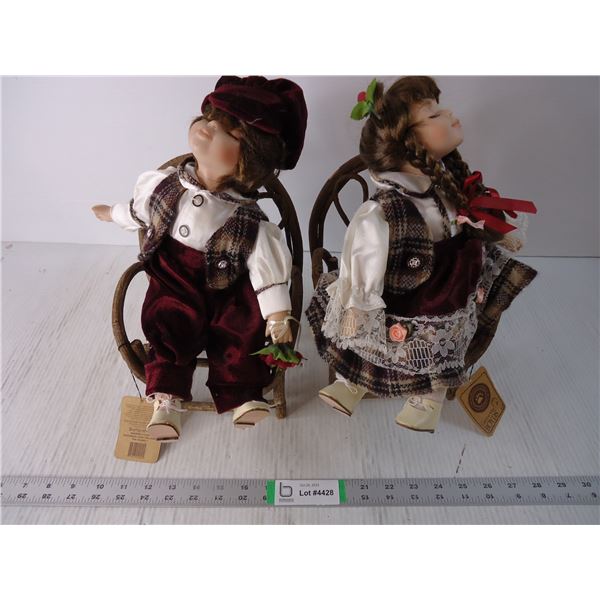 (2) Vintage Boyds Dolls