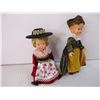 Image 3 : (2) Mini Dolls and Glass Case