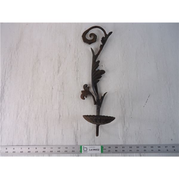 Heavy Cast Iron Wall Fixture Pot Hanger