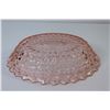 Image 2 : Buttons & Bows Pink Depression Glass Dish (chipped)