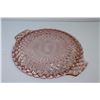 Image 2 : Buttons & Bows Pink Depression Glass Dish