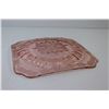 Image 2 : Jeannette Pink Adam Depression Glass Plate ( 7 3/4" wide)