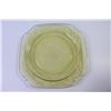 Image 3 : Vintage Madrid Amber Depression Glass Plate ( 9" wide)