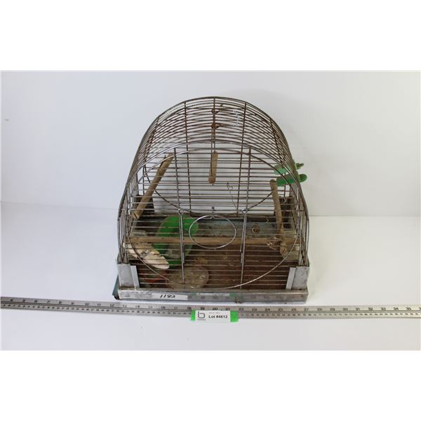 Vintage Bird Cage w/Accessories