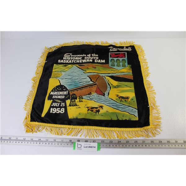 1958 - Aquadell; Saskatchewan - Souvenir Cushion Cover