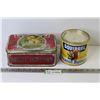 Image 1 : (2) Vintage Tins - Squirrel Peanut Butter - Squirrel Confections