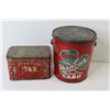 Image 7 : (2) Vintage Tins - Myrtle Cut Tabacco - Burns Shamrock Lard