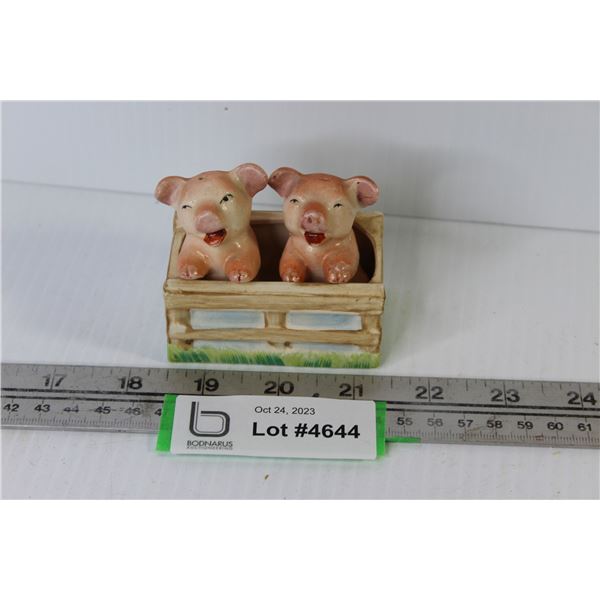 Occupied Japan Pig - Salt & Pepper Shakers