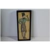 Image 2 : Vintage Painted Vase - Small Picture of Man
