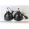 Image 1 : (2) Heater Reptile Lamps w/Ceramic Heater Emitters (working - 120volt - 60w)