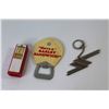 Image 5 : Calgary Brewery Bottle Opener - ZZ Top Key Chain - Plastic Gas Pump