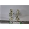 Image 1 : (2) Plastic and Chrome Mr. Peanut Salt & Pepper Shakers