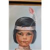 Image 2 : *Framed Indigenous Child Acrylic Painting by Marion Robichaud - 26 1/2" x 30 1/2"