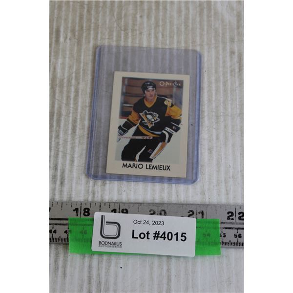 1980s Mario Lemieux Rookie Mini Card