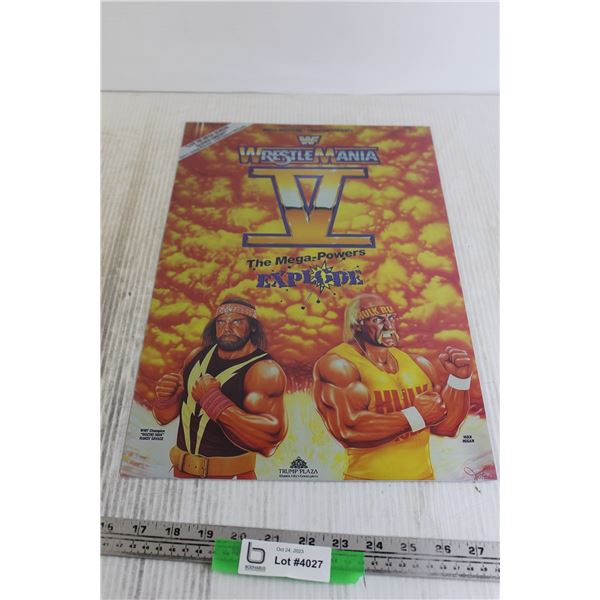 WrestleMania V Hogan vs Macho Man Poster -