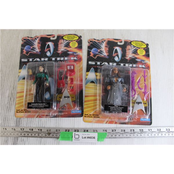 (2) Star Trek Action Figures - New, Unused, Sealed