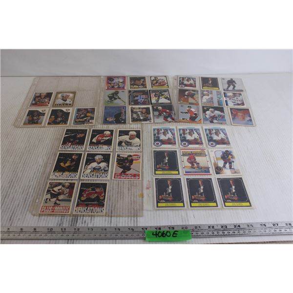 (5) Pages Hockey Cards