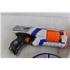 Image 2 : (3) NERF Elite Toy Guns, Target Board, (15+) NERF Bullets