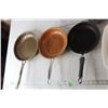 Image 8 : Corning Ware Dish with Lid + (3) Pans + Misc. Kitchen Items