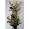 Image 4 : Christmas Ornaments + Vase with Plastic Gold Flowers