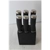 Image 5 : Kitchen Knife Block with (6) Knives
